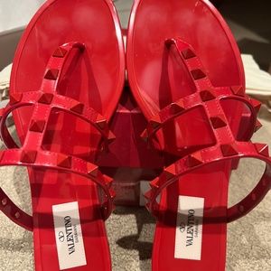 Red Valentino jelly sandals